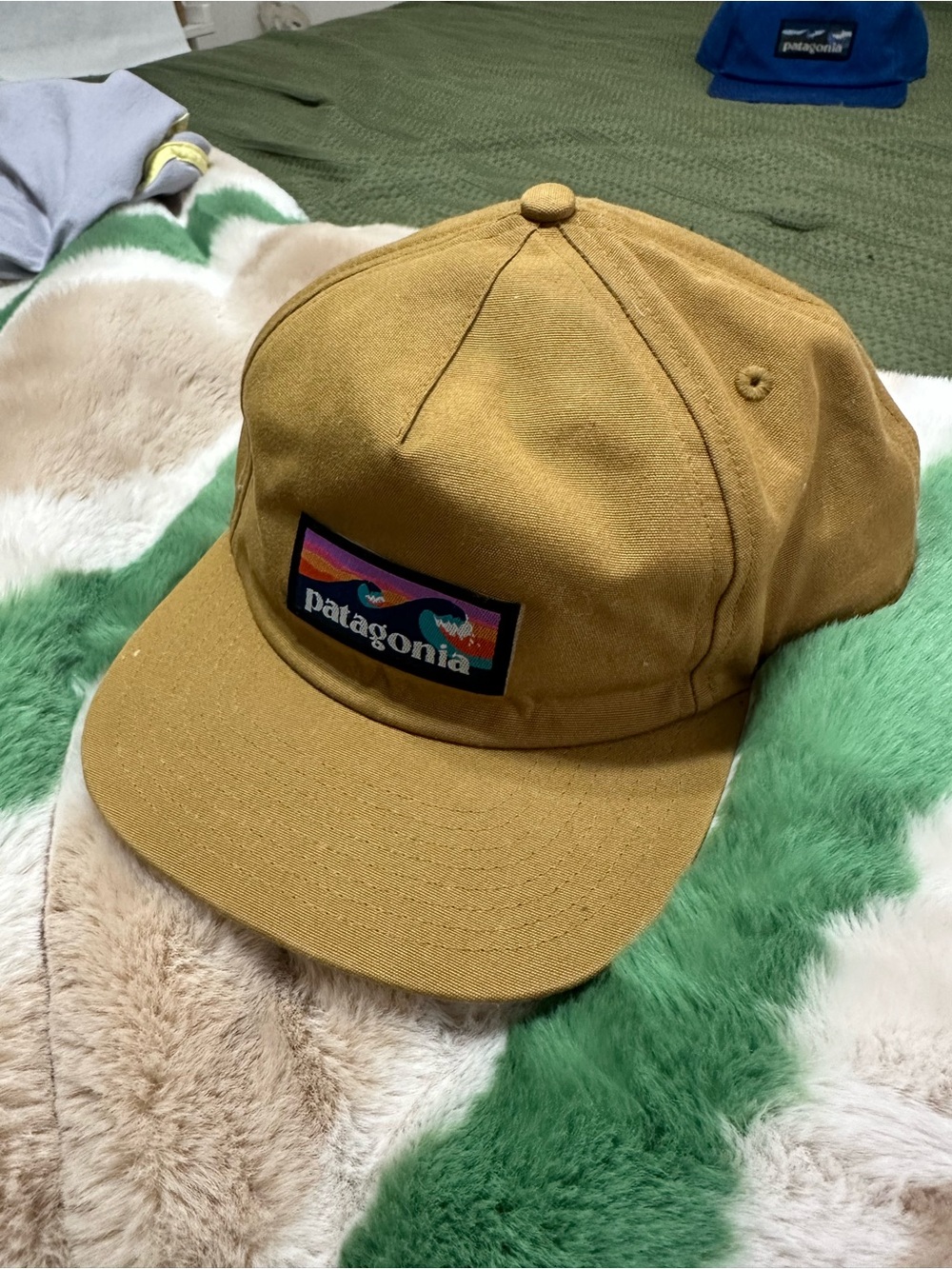 Patagonia Mustard Canvas Patch Cap